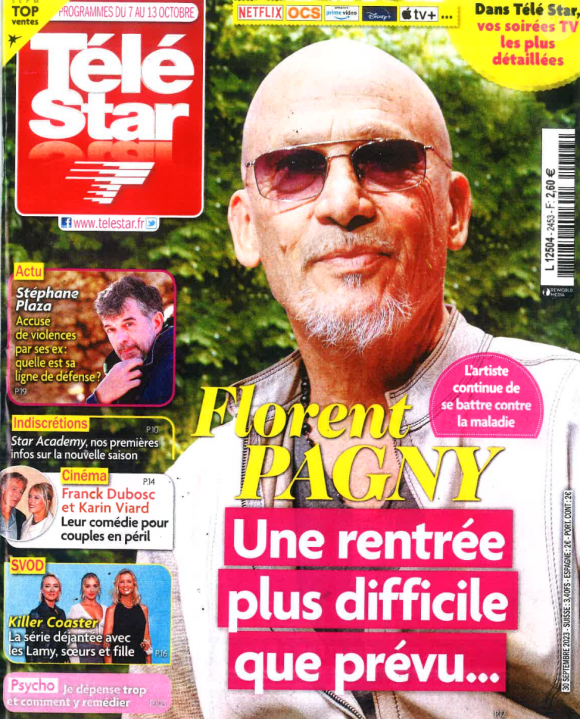 Couverture du magazine Télé Star paru le lundi 2 octobre 2023.