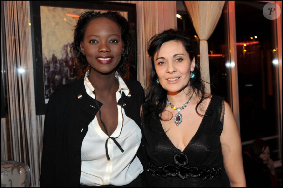 Rama Yade et Olivia Cattan lors du lancement de la première édition de La Nuit des femmes à Paris le 7 mars 2010