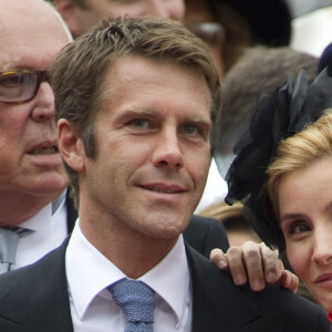 Emmanuel-Philibert de Savoie et la princesse Clotilde Courau - Mariage religieux d'Albert de Monaco et Charlène Wittstock le 2 juillet 2011