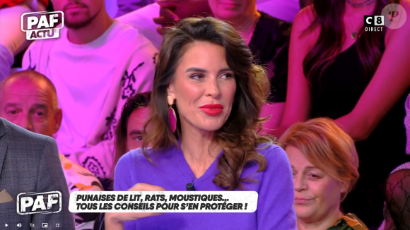 Sophie Coste chroniqueuse dans "PAF" sur C8, émission du 4 octobre 2023.