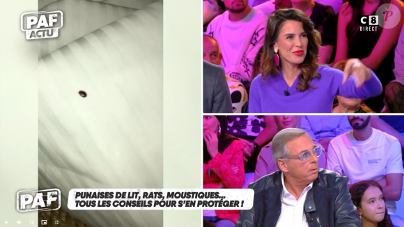 Sophie Coste chroniqueuse dans "PAF" sur C8, émission du 4 octobre 2023.