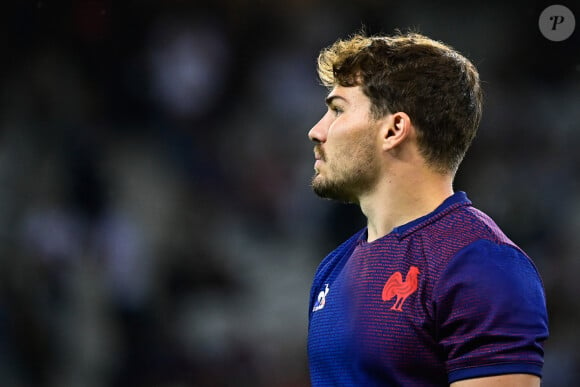 Antoine Dupont ( - France ) - - Coupe du Monde de Rugby France 2023 du match de Poule A entre la France et l'Uruguay (27-12) au stade Pierre-Mauroy à Lille le 14 septembre 2023.