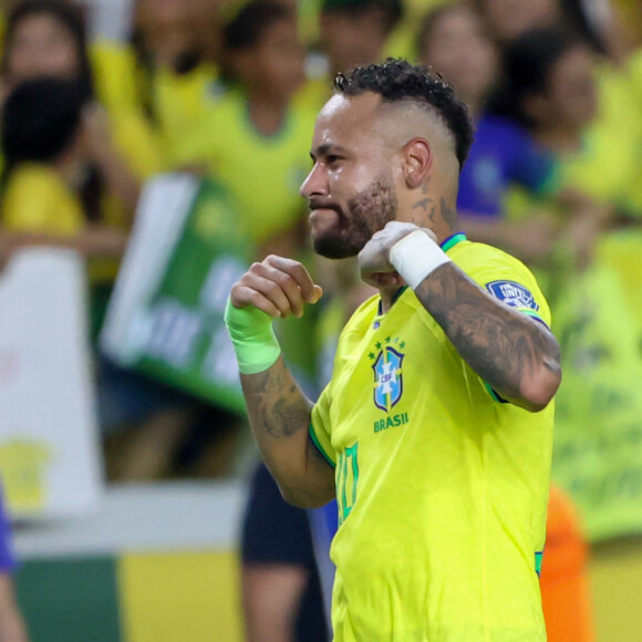 Neymar Jr marque pour le Brésil dans les qualifications pour la Coupe du Monde 2026. 8 septembre 2023. © Leco Viana/TheNEWS2 via ZUMA Press Wire
