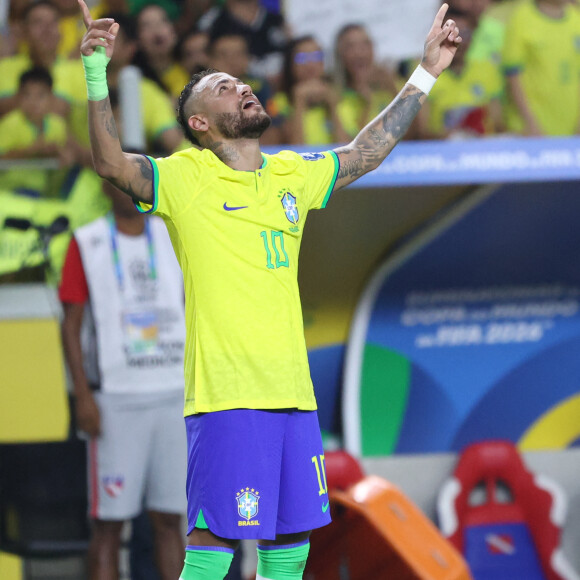 Neymar Jr marque pour le Brésil dans les qualifications pour la Coupe du Monde 2026. 8 septembre 2023. © Leco Viana/TheNEWS2 via ZUMA Press Wire