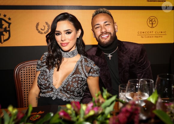 Le couple est devenu parents d'une petite Mavie.
Neymar et sa compagne Bianca Biancardi - Soirée de charité en présence de Jimmy Butler, du footballeur et de sa famille. Sao Paulo, Brésil.