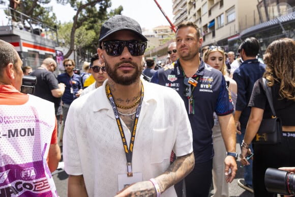 Neymar Jr. au Grand Prix de Formule 1 (F1) de Monaco, le 28 mai 2023. 