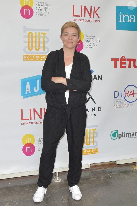 Marie Labory a révélé être atteinte d'un cancer du sein
Marie Labory au photocall de la 1ère cérémonie des "Out d'Or", le premier gala de la visibilité LGBT, à la Maison des Métallos à Paris, le 29 juin 2017.