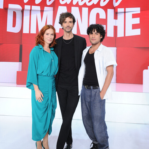 Exclusif - Audrey Fleurot, David Jarre et Sumai Cardenas - Enregistrement de l'émission "Vivement Dimanche" au Studio Gabriel, présentée par M.Drucker et diffusée sur France 3 le 24 septembre © Guillaume Gaffiot / Bestimage 