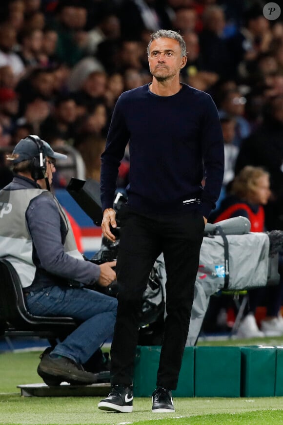 Luis Enrique (PSG) - Match de football Ligue 1 Uber Eats opposant le PSG à l'OM (4-0) au Parc des Princes à Paris, le 24 septembre 2023.