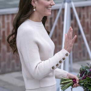 Catherine (Kate) Middleton, princesse de Galles, quitte l'université de Nottingham dans le cadre de la Journée mondiale de la santé, le 11 octobre 2023. 