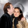 Stéphane Freiss et sa femme Ursula lors de la présentation de la nouvelle boutique du joaillier David Yurman au Printemps Haussmann à Paris le 7 mars 2010
