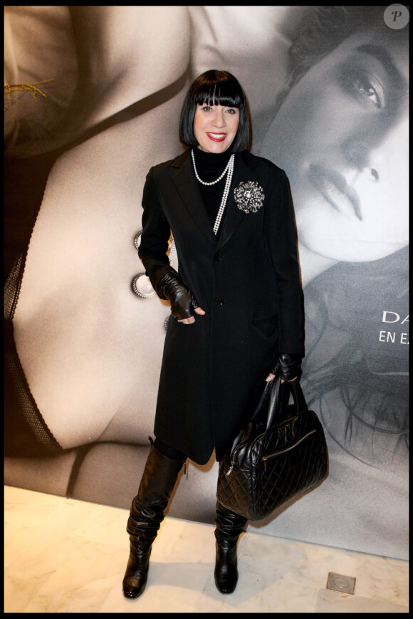Chantal Thomass lors de la présentation de la nouvelle boutique du joaillier David Yurman au Printemps Haussmann à Paris le 7 mars 2010