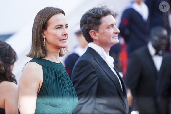 Carole Bouquet et son compagnon - Montée des marches du film "The Little Prince" (Le Petit Prince) lors du 68 ème Festival International du Film de Cannes, à Cannes le 22 mai 2015. 