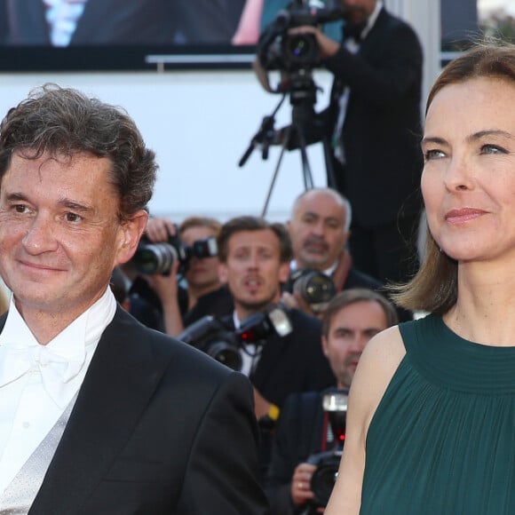 Carole Bouquet et son compagnon Philippe Sereys de Rothschild - Montée des marches du film "The Little Prince" (Le Petit Prince) lors du 68 ème Festival International du Film de Cannes, à Cannes le 22 mai 2015. 