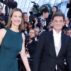 Carole Bouquet et son compagnon Philippe Sereys de Rothschild - Montée des marches du film "The Little Prince" (Le Petit Prince) lors du 68 ème Festival International du Film de Cannes, à Cannes le 22 mai 2015. 
