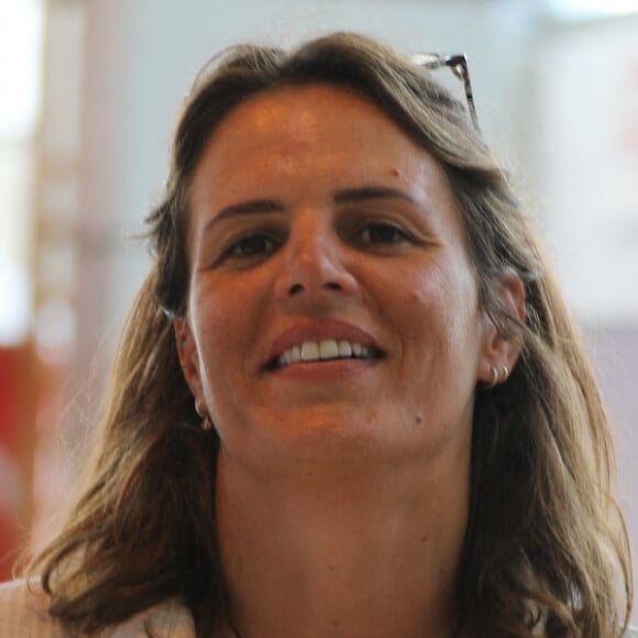 Laure Manaudou assiste aux championnats de France Élites en grand bassin de natation à Rennes, France, le 15 juin 2023. © Mickael Chavet/Zuma Press/Bestimage