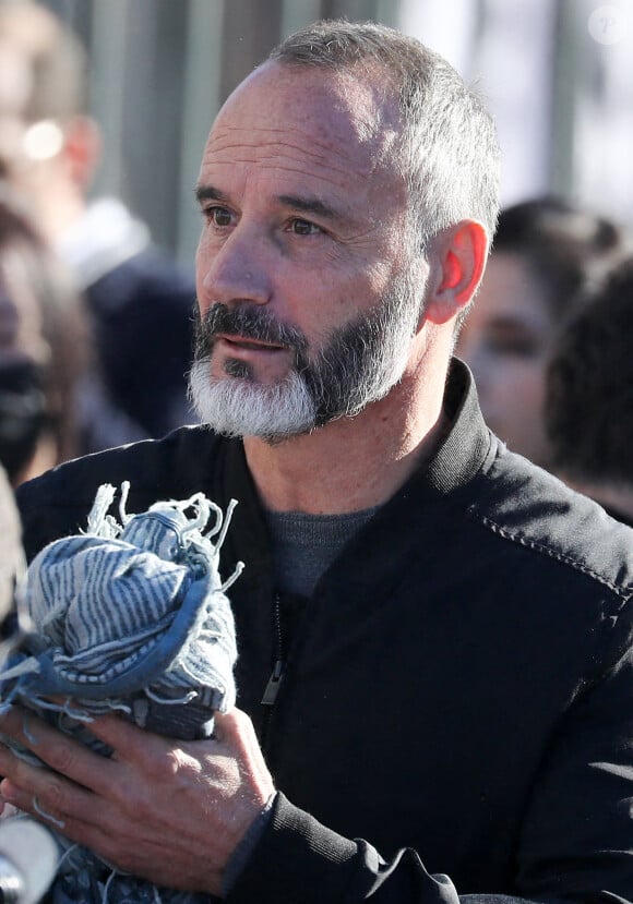 Eric Di Meco - Arrivées aux obsèques de Bernard Tapie en la cathédrale de la Major à Marseille le 8 octobre 2021. © Jacovides / Santini / Bestimage