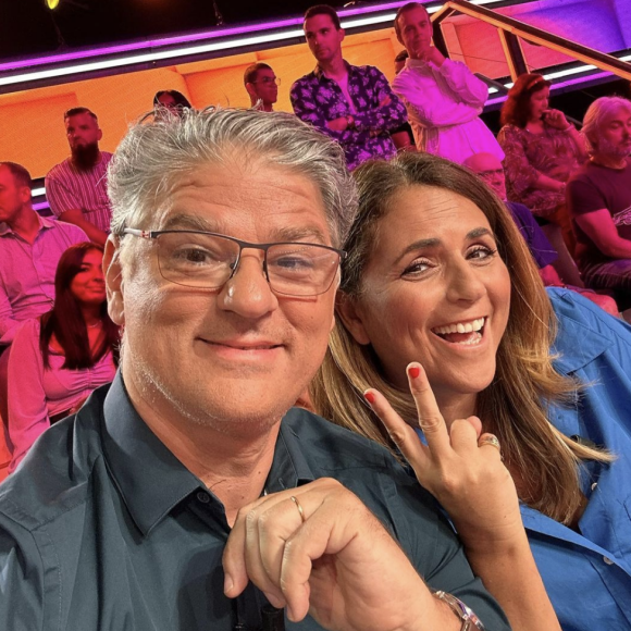 Jacques Cardoze et Valérie Bénaïm sur le plateau de "Touche pas à mon poste". Instagram