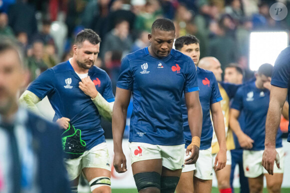 Cameron Woki (XV de France) - Coupe du Monde de Rugby France 2023 - Match de quart de finale "France-Afrique du Sud (28-29)" au Stade de France à Saint-Denis 15 octobre 2023.