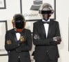 Le duo iconique de la musique électro a toujours porté un masque
 
Daft Punk - 56eme ceremonie des Grammy Awards a Los Angeles, le 26 janvier 2014.