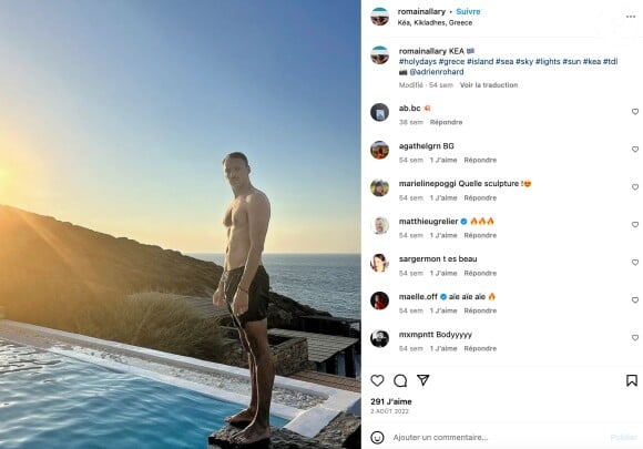 Adrien Rohard en couple avec Romain Allary. Instagram