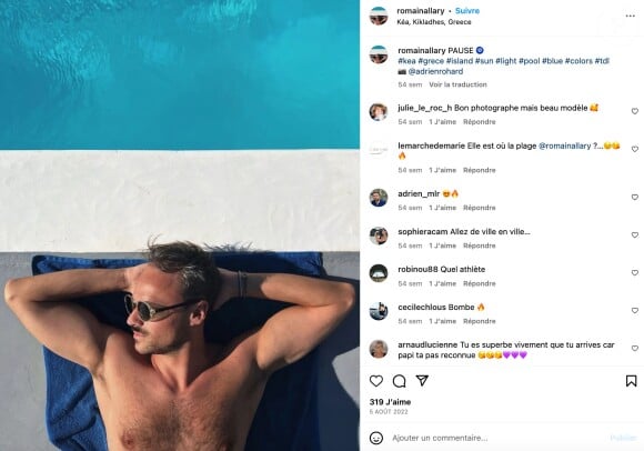 Adrien Rohard dévoile une photo de son compagnon sur Instagram