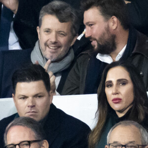 Le prince Frederik de Danemark - Personnalités à la finale de la coupe du monde de rugby Afrique du Sud / Nouvelle Zélande (12 - 11) au stade de France à Saint-Denis le 28 octobre 2023.  Celebs at the Rugby World Cup Final South Africa / New Zealand (12 - 11) at the Stade de France in Saint-Denis on 28 October 2023. 