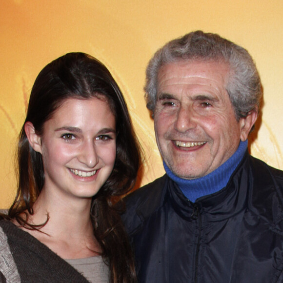 Claude Lelouch et sa fille Shaya à la première de "The Lady" à Paris le 22 novembre 2011.  