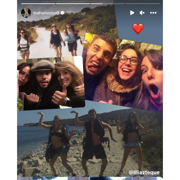 Il s'agissait de photos de leur trio complice en train de faire la fête, faisant les rigolos à la plage ou offrant des grimaces à l'objectif de leur appareil.
Léa François dévoile de nouvelles photos souvenirs de Marwan Berreni à l'occasion de l'anniversaire de son ex-compagne, Coline D'inca. Instagram