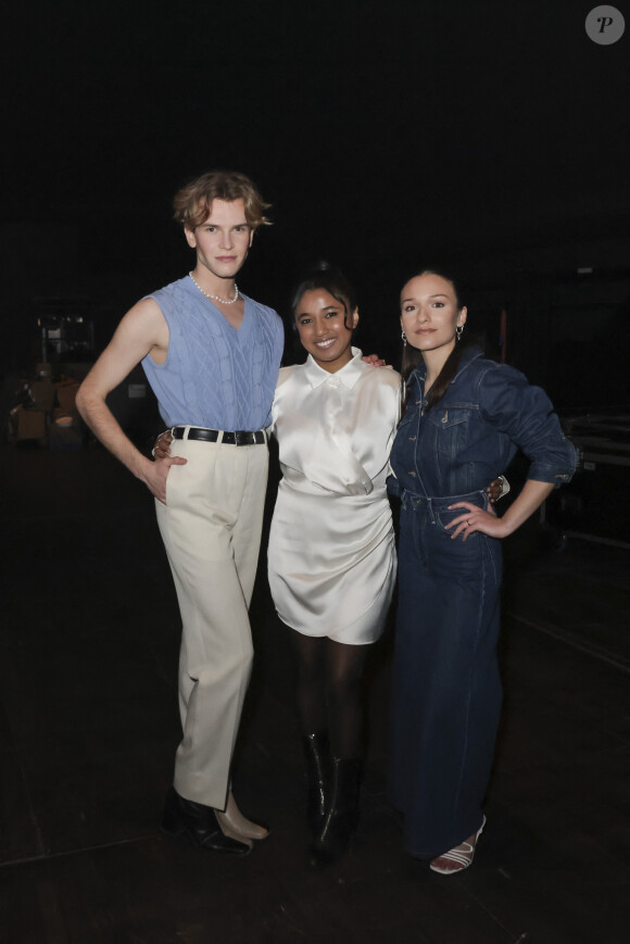 Exclusif - Louis, Anisha, Enola (Star Academy) - Backstage - Enregistrement de l'émission "Ce soir on chante pour l'Unicef, pour chaque enfant" à La Seine Musicale, diffusée le 25 avril sur W9. Le 13 mars 2023. © G.Gaffiot-J.Tribeca / Bestimage 