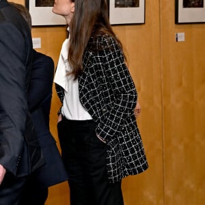 Le prince Albert II de Monaco, la princesse Caroline de Hanovre et sa fille Charlotte Casiraghi ont assisté à la conférence d'Antoine Compagnon de l'Académie française, "Colette : écrivain par hasard" au Théâtre des Variétés à Monaco dans le cadre du cent-cinquantenaire de la naissance de Colette. © Bruno Bebert / Bestimage