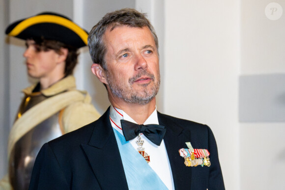 Le prince Frederik de Danemark - Dîner de gala pour le jubilé du roi Carl XVI Gustav de Suède (50e anniversaire de l'accession au trône du roi) au Palais royal de Stockholm, Suède, le 15 septembre 2023.