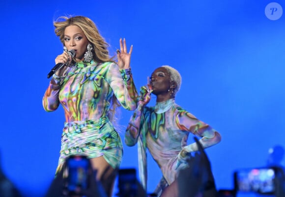Beyoncé Knowles en concert à la "Friends Arena" à Stockholm en Suède, le 10 mai 2023. C'est le premier concert de sa tournée mondiale "Renaissance World Tour".