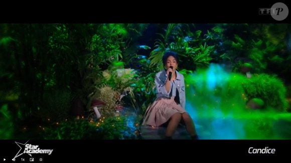 Elle a interprèté "Girl on Fire" d'Alicia Keys lors du premier prime.
Candice - Star Academy 2023 - © TF1