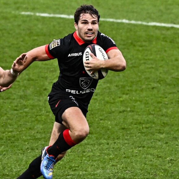 Antoine Dupont (st) Match de rugby du Top14 opposant le Stade Toulousain Rugby (Toulouse) and USA Perpignan (43-34)au stade Ernest-Wallon stadium à Toulouse, France, le 11 novembre 2023. © Thierry Breton/Panoramic/Bestimage