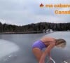 Karin Viard a tenté le plongeon dans l'eau glacée au Canada