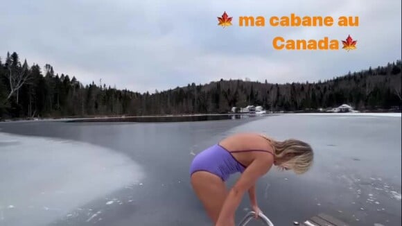Karin Viard a tenté le plongeon dans l'eau glacée au Canada