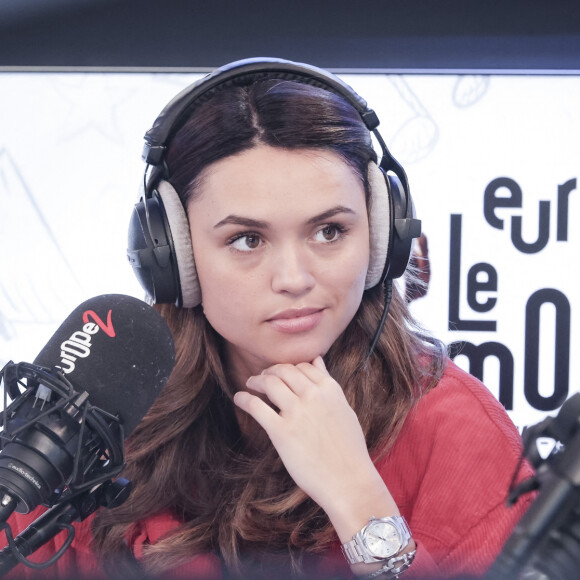 Exclusif - Diane Leyre (Miss France 2022) lors de la matinale d'Europe 2, 6H-9H30 animée par G.Genton, F.Delettres, D.Leyre, Y.Vinel à Paris, France, le 03 mai 2023. © Jack Tribeca/Bestimage 
