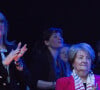 Lors de cette soirée, Francis Cabrel a dû affronter sa légendaire timidité pour aborder cette jolie blonde sur laquelle il a flashé. 
Exclusif - Francis Cabrel reçoit la décoration d'officier de l'ordre de la Couronne par le vice-premier ministre et ministre des affaires étrangères Didier Reynders lors de son concert au Palais 12 à Bruxelles, le 15 avril 2014. Sa mère Denise Nin et sa femme Mariette sont venues l'applaudir. 