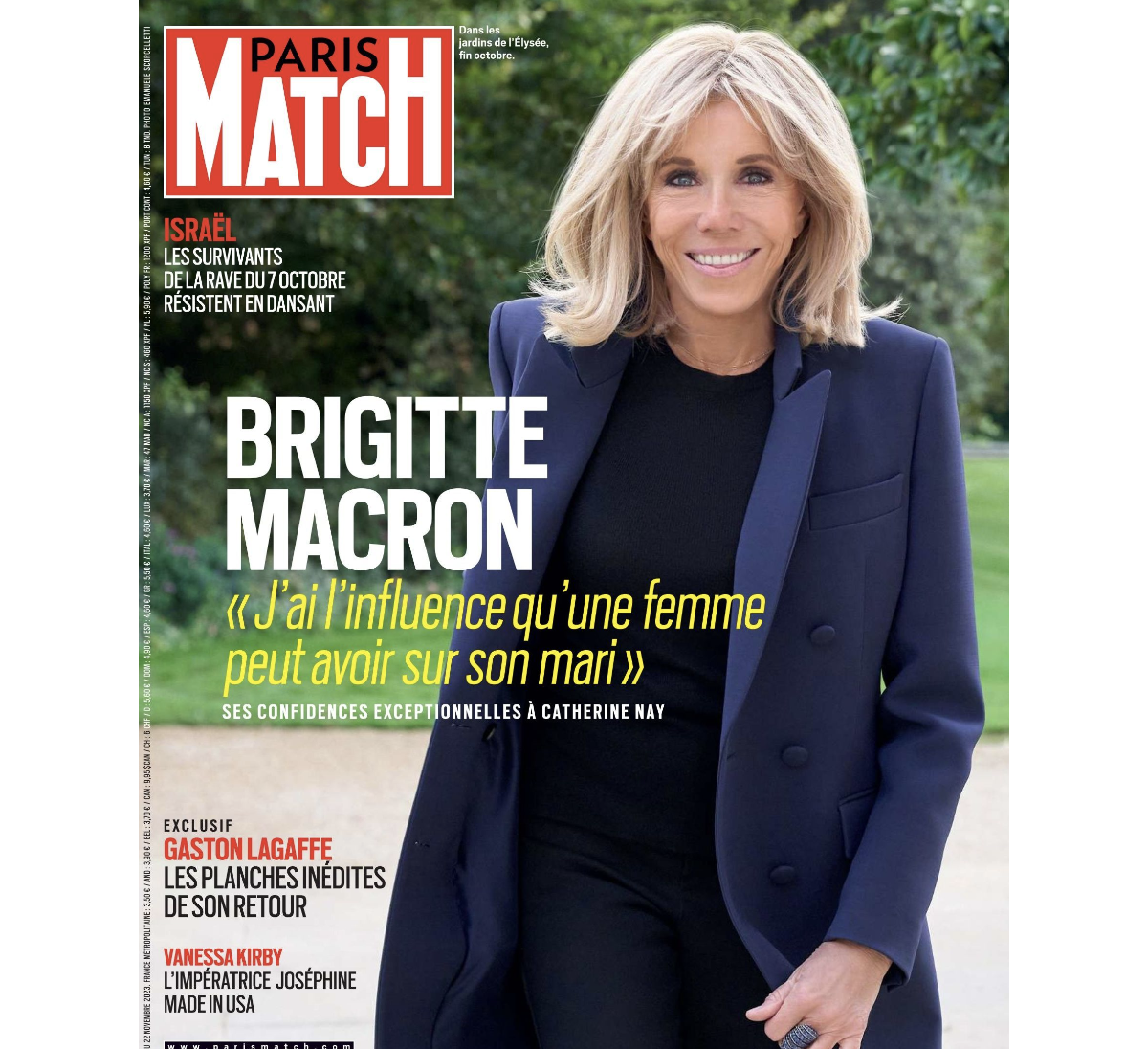 Photo : Brigitte Macron en couverture de 