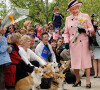 Voilà bien longtemps que nous n'avions pas eu de nouvelles des chiens de la reine.
Archives - La reine Elizabeth II d'Angleterre accueillie par des corgis au Canada.