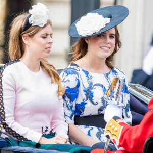 La princesse Eugenie d'York, la princesse Beatrice d'York - La parade Trooping the Colour 2019, célébrant le 93e anniversaire de la reine Elizabeth II, au palais de Buckingham, Londres, le 8 juin 2019.