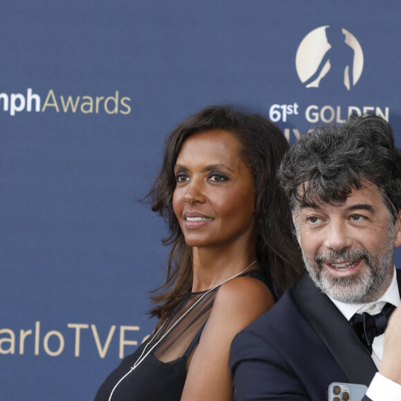 Stéphane Plaza et Karine le Marchand - Cérémonie de clôture du 61ème Festival de Télévision de Monte Carlo le 21 juin 2022. © Denis Guignebourg/Bestimage 