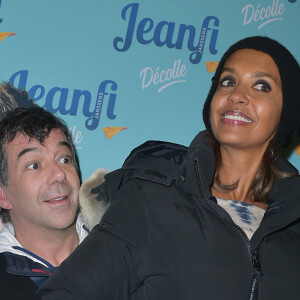 Stephane Plaza et Karine Le Marchand à la générale du spectacle "JeanFi (Janssens) Décolle" à l'Alhambra à Paris, le 7 décembre 2017. © Giancarlo Gorassini/Bestimage