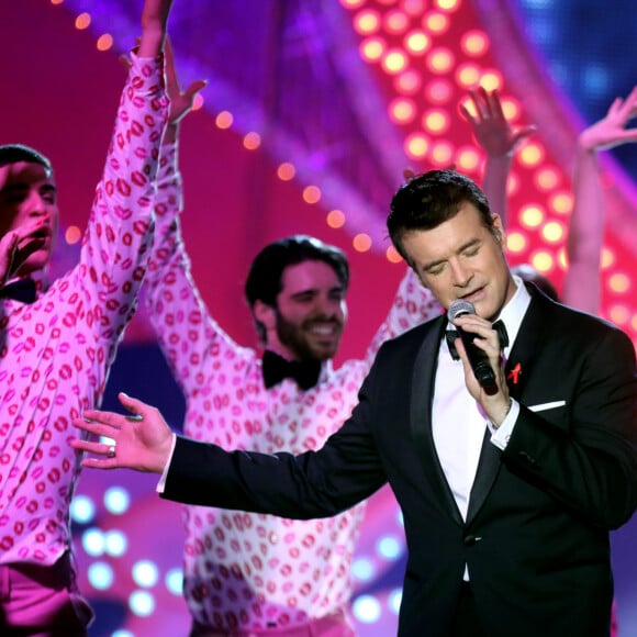 Exclusif - Roch Voisine - Tournage de l'émission "Tous au Moulin Rouge pour le Sidaction" au Moulin Rouge à Paris le 20 mars 2017. © Cyril Moreau - Dominique Jacovides / Bestimage