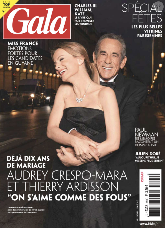 Thierry Ardisson et Audrey Crespo-Mara font la couverture de "Gala"