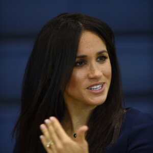 Le prince Harry, duc de Sussex, et Meghan Markle, duchesse de Sussex, assistent aux Coach Core Awards à Loughborough le 24 septembre 2018. 