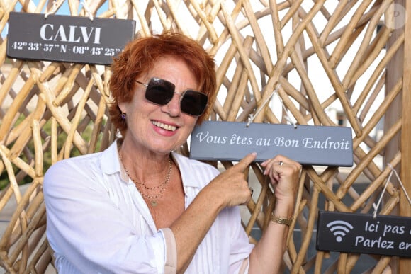 Exclusif - Rendez-vous avec Véronique Genest à l'hôtel Méditerranée de Calvi en Corse, France, le 13 juillet 2023.