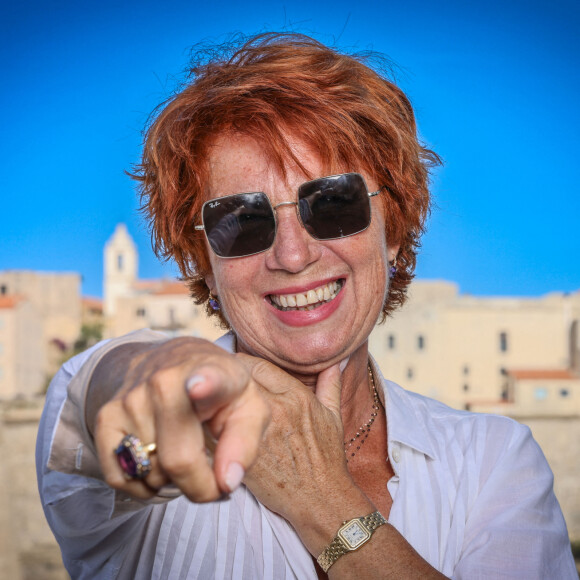 Exclusif - Rendez-vous avec Véronique Genest à l'hôtel Méditerranée de Calvi en Corse, France, le 13 juillet 2023.