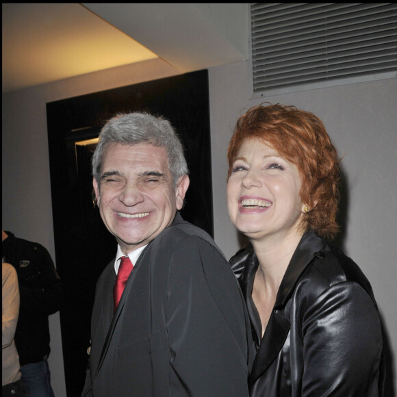 Véronique Genest et son mari Meyer Bokobza - Générale de la pièce 'Madame Butterlight" au théâtre de la Gaîté Montparnasse le 28 janvier 2009